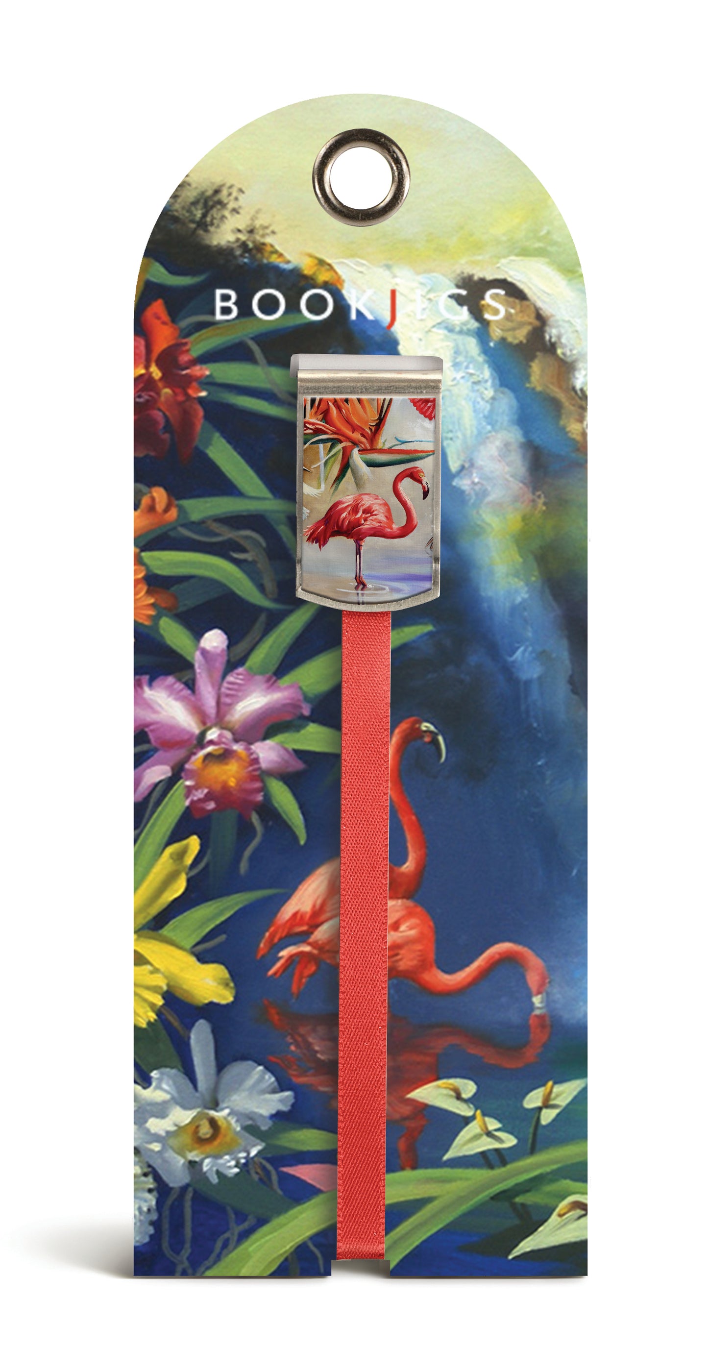 SKU : 1466 - Flamingoes with Orchids - Bookjig