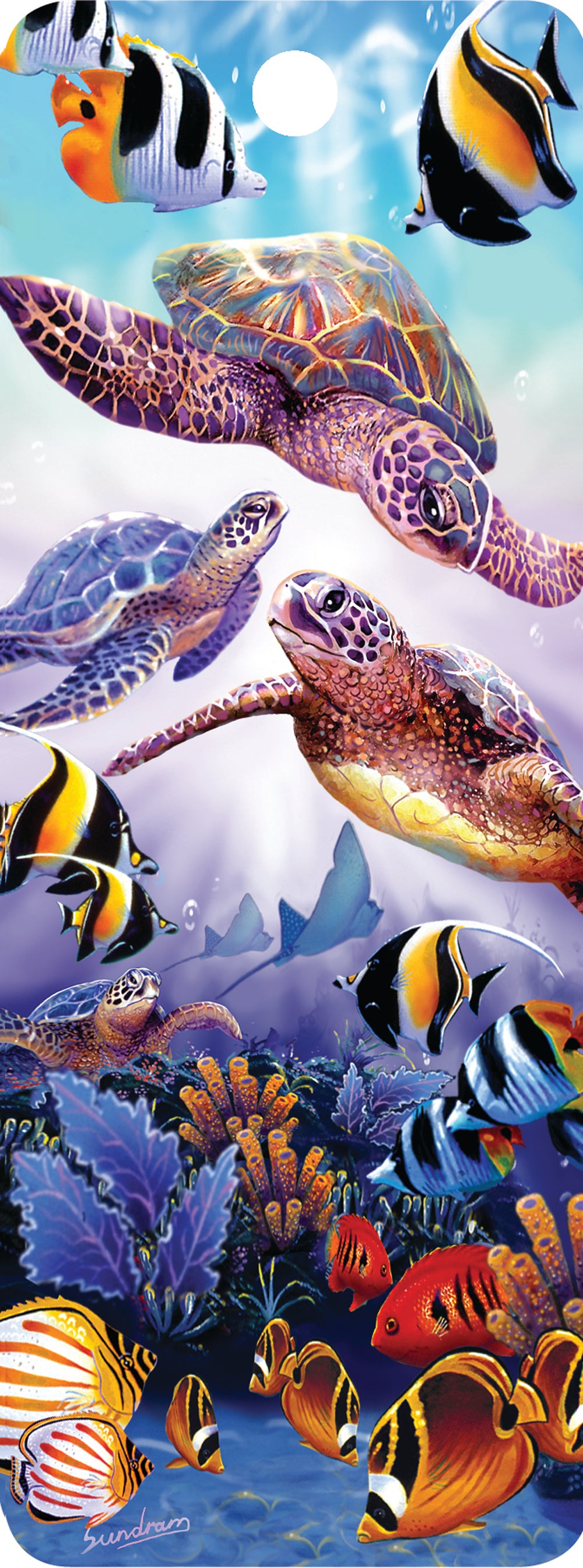 SKU : 16112 - Oceanic Paradise - 3D Bookmark