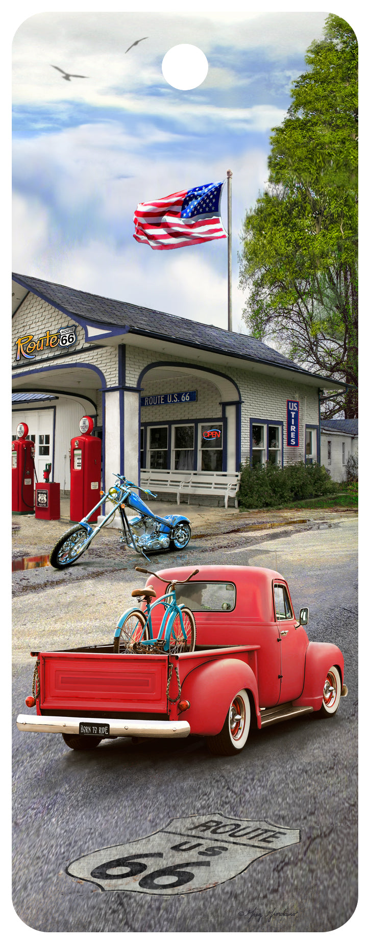 SKU : 16324 - Gas Station Cars - 3D Bookmark