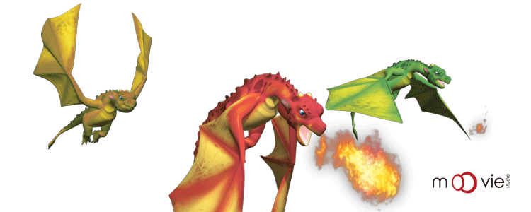 SKU : 16339 - Dragons - Clear Motion Bookmark