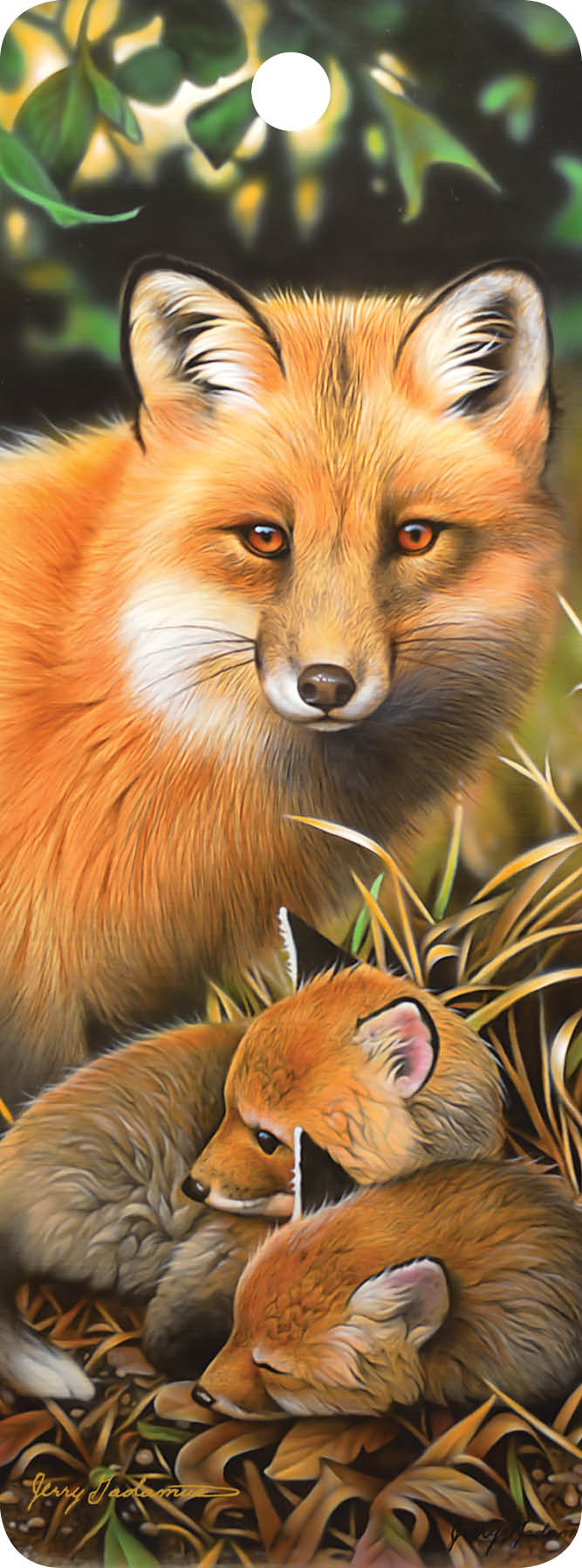 SKU : 16368 - Fox Family - 3D Bookmark
