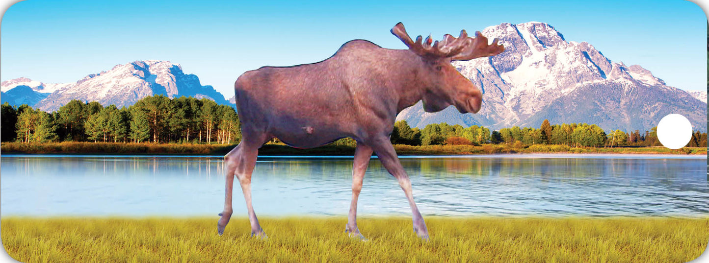 SKU : 16375 - Moose Walking - Motion Bookmark