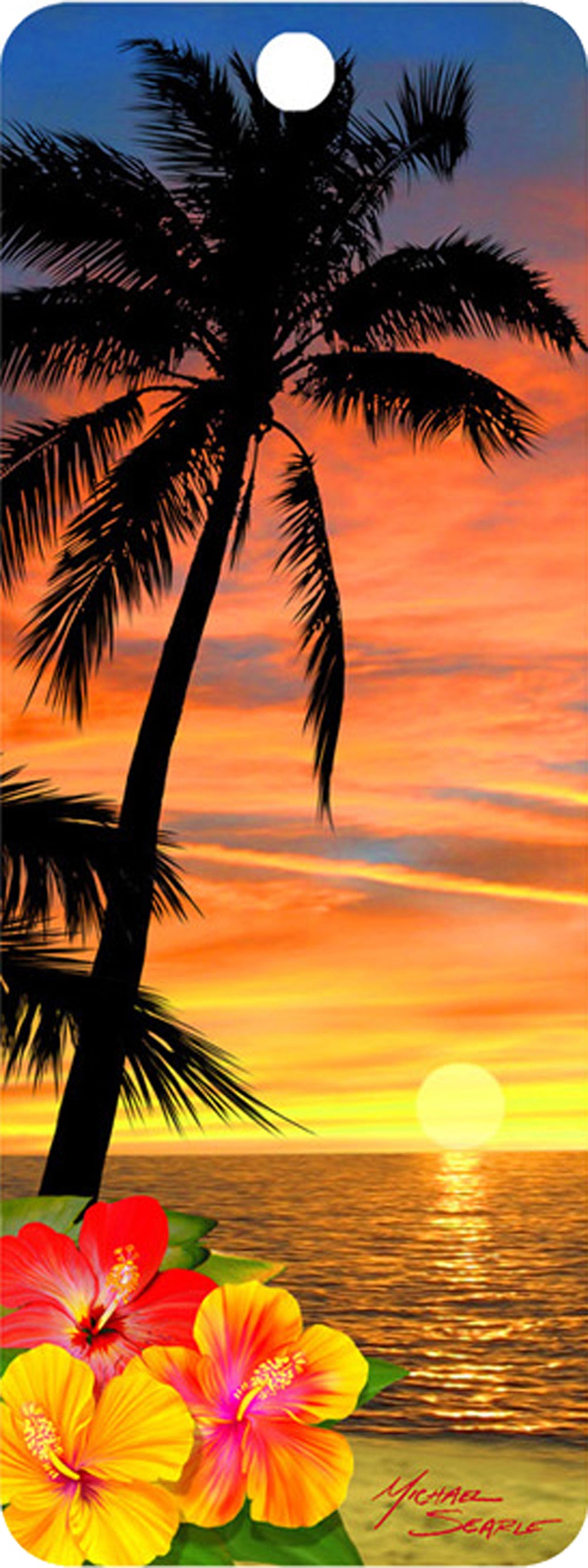 SKU : 16528 - Palm Tree at Sunset - 3D Bookmark