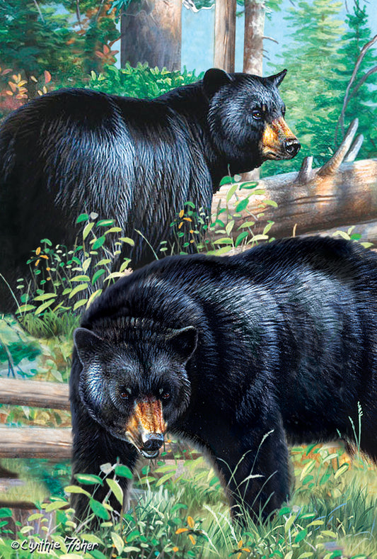 SKU : 20150 - Black Bears - 3D Magnet