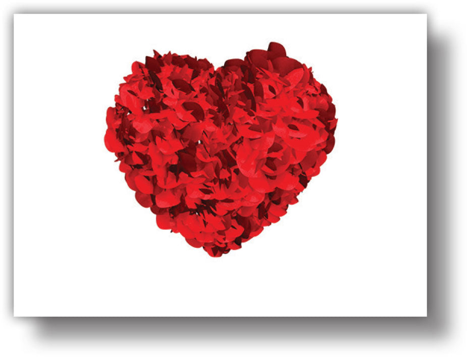 SKU : 20367 - Heart Petals - Motion Postcard