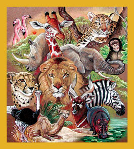 SKU : 06129 - African Wildlife - Magnetic Bookmark