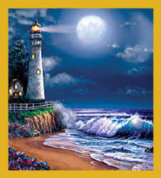 SKU : 06280 - Lighthouse at Midnight - Magnetic Bookmark