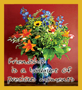 SKU : 06388 - Friendship is a Bouquet - Magnetic Bookmark