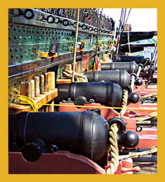 SKU : 06610 - U.S.S. Constitution Cannons - Magnetic Bookmark