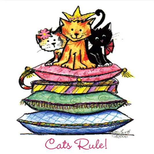 SKU : 07335 - Cats Rule! - Magnetic Bookmark