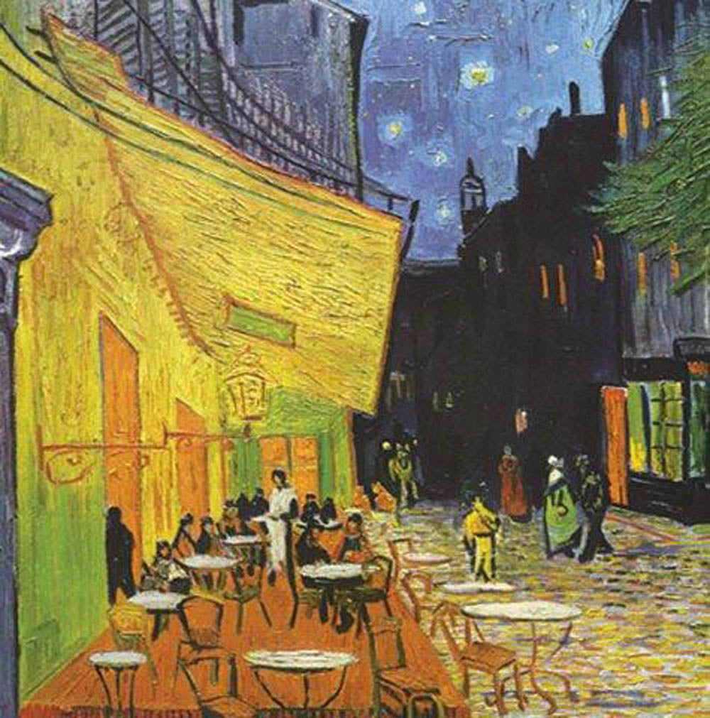SKU : 07382 - Terrace of the Café (Van Gogh) - Magnetic Bookmark