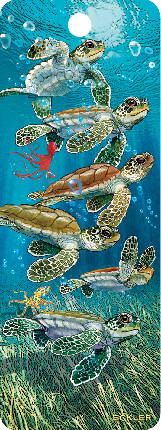 SKU : 16122 - Baby Sea Turtles - 3D Bookmark