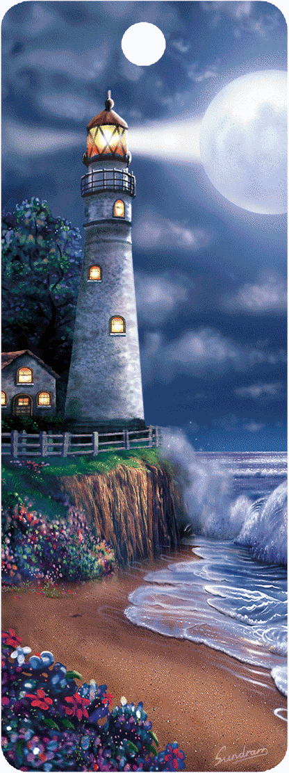 SKU : 16154 - Midnight Lighthouse - Motion Bookmark