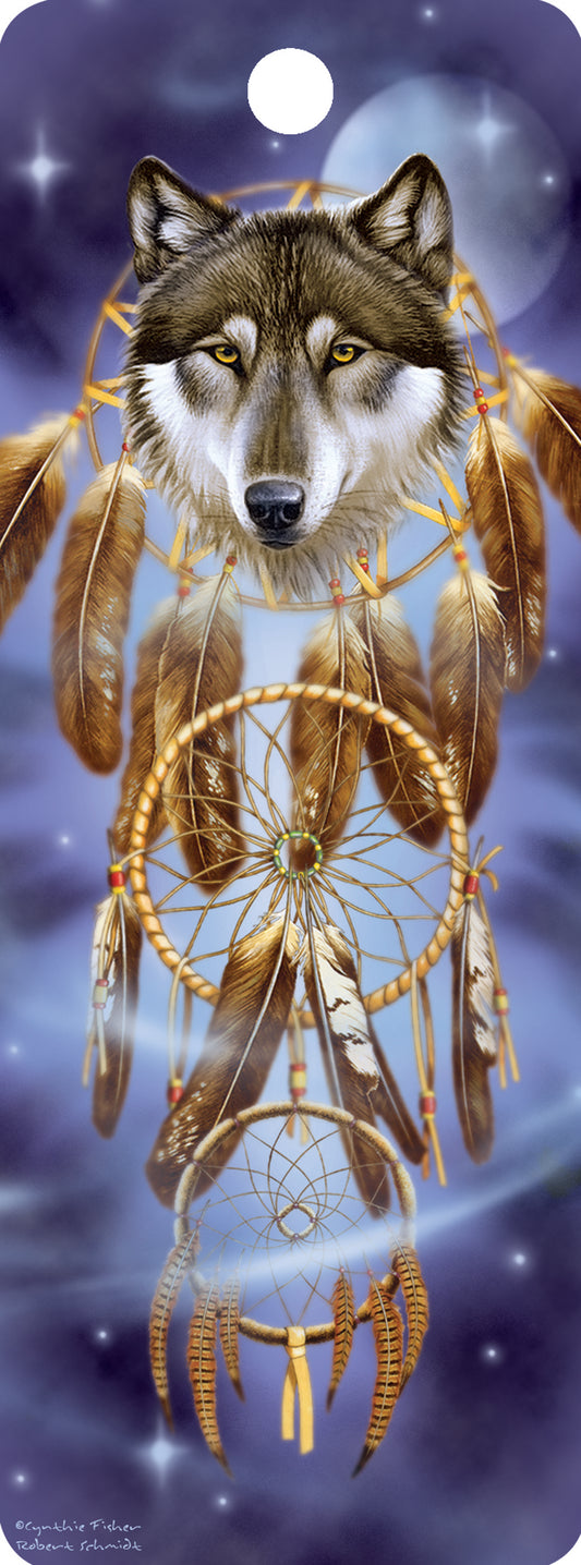 SKU : 16159 - Wolf Dreamcatcher - 3D Bookmark