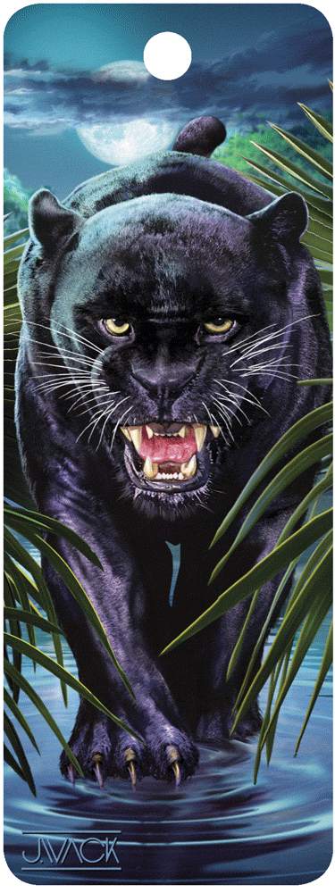 SKU : 16203 - Black Jaguar - 3D Bookmark