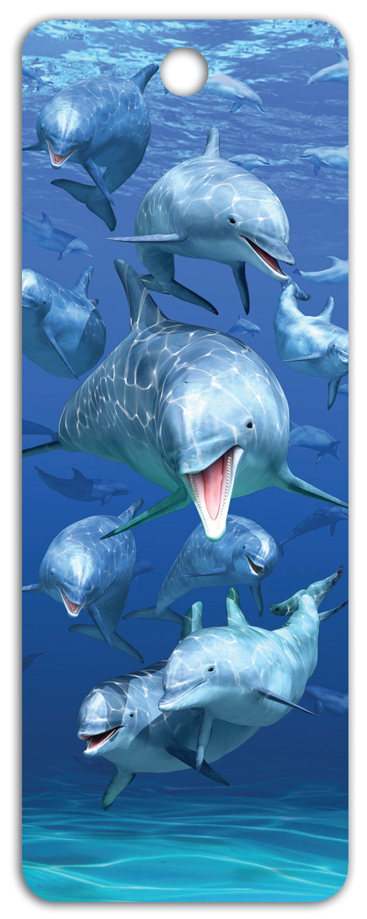 SKU : 16276 - Dolphin School - 3D Bookmark