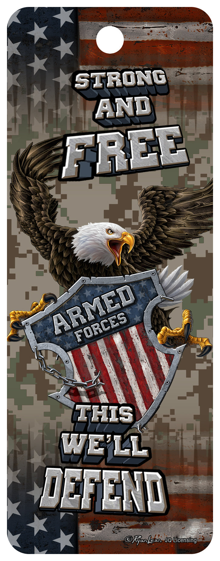 SKU : 16335 - Armed Forces Eagle - 3D Bookmark