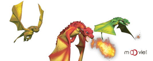 SKU : 16339 - Dragons - Clear Motion Bookmark