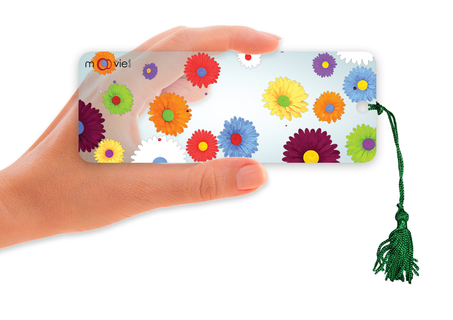SKU : 16340 - Flowers - Clear Motion Bookmark