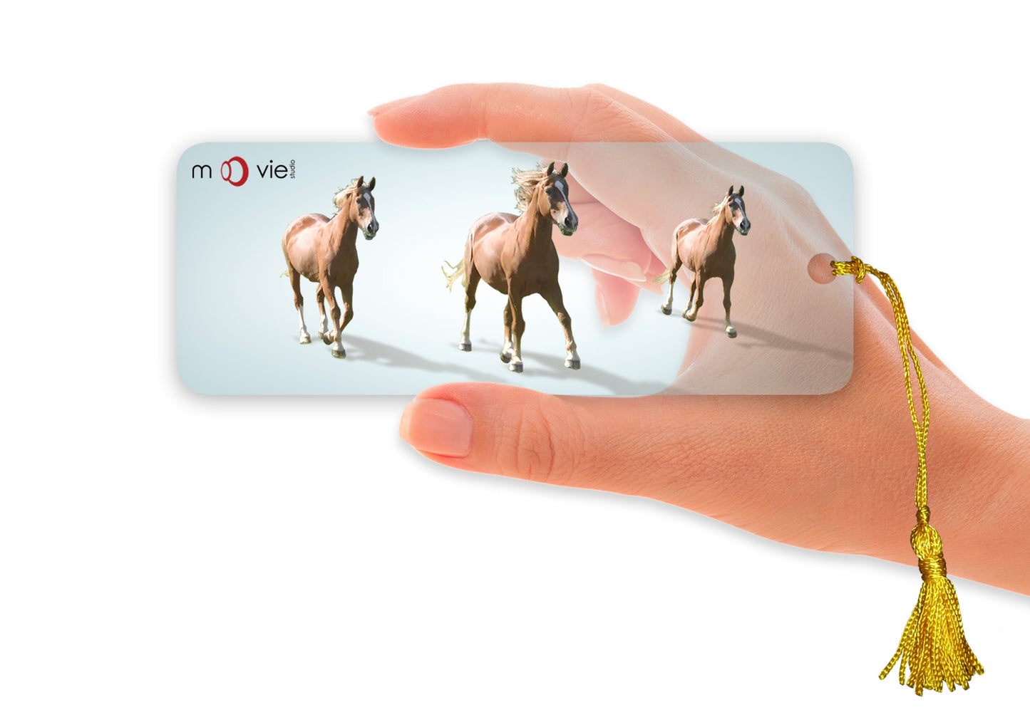 SKU : 16341 - Horses - Clear Motion Bookmark