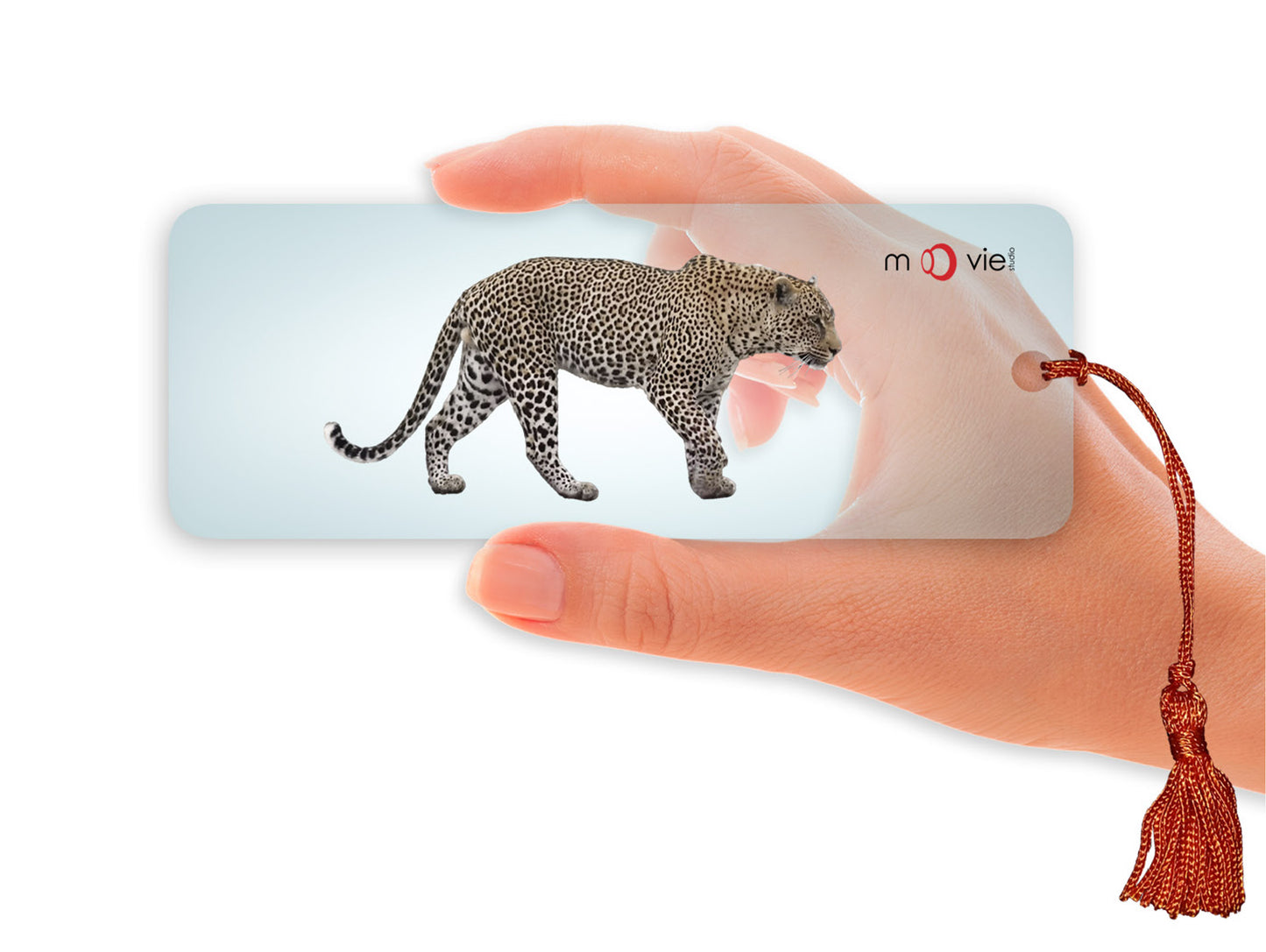 SKU : 16345 - Leopard- Clear Motion Bookmark