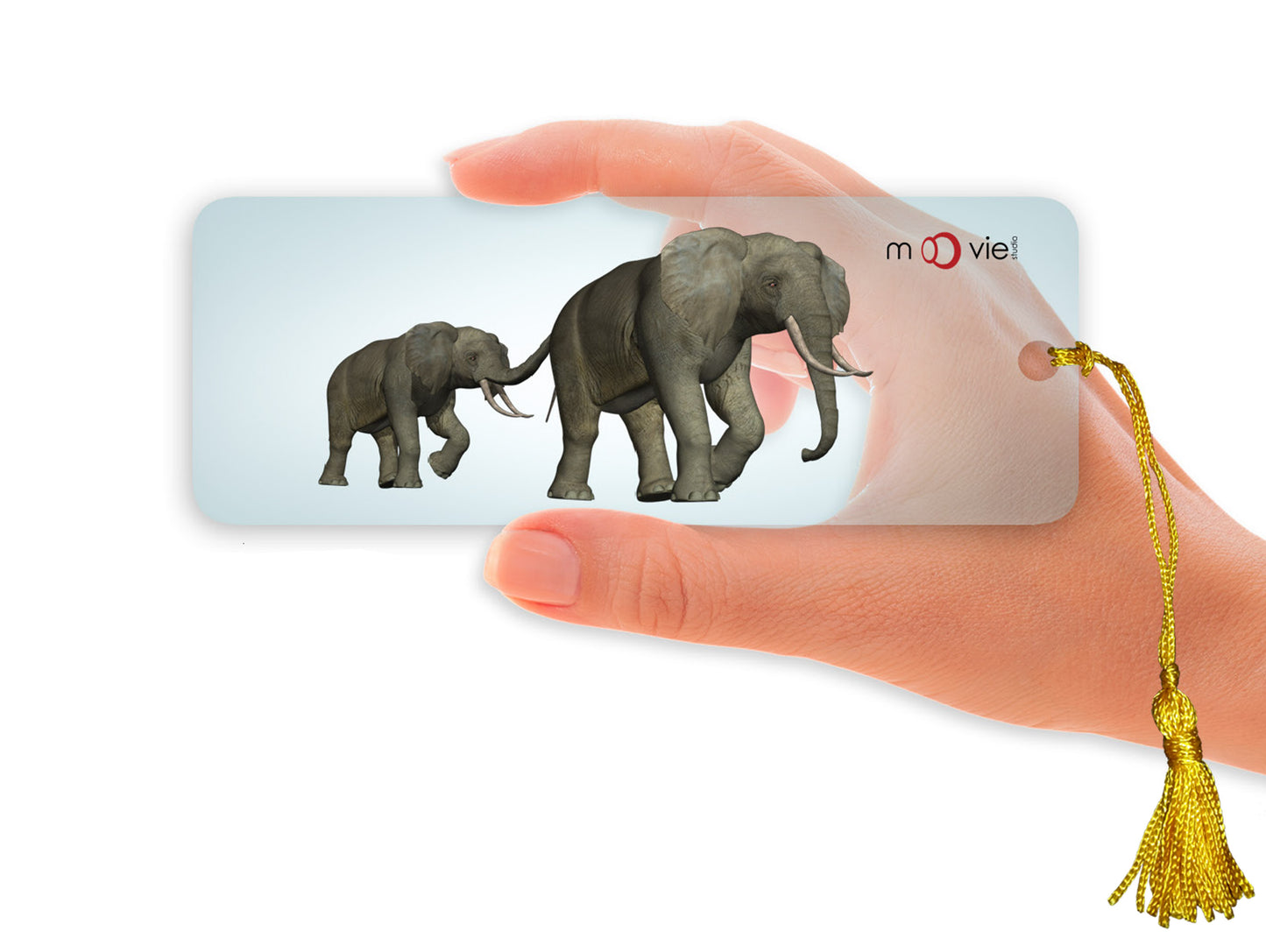 SKU : 16349 - Elephants- Clear Motion Bookmark