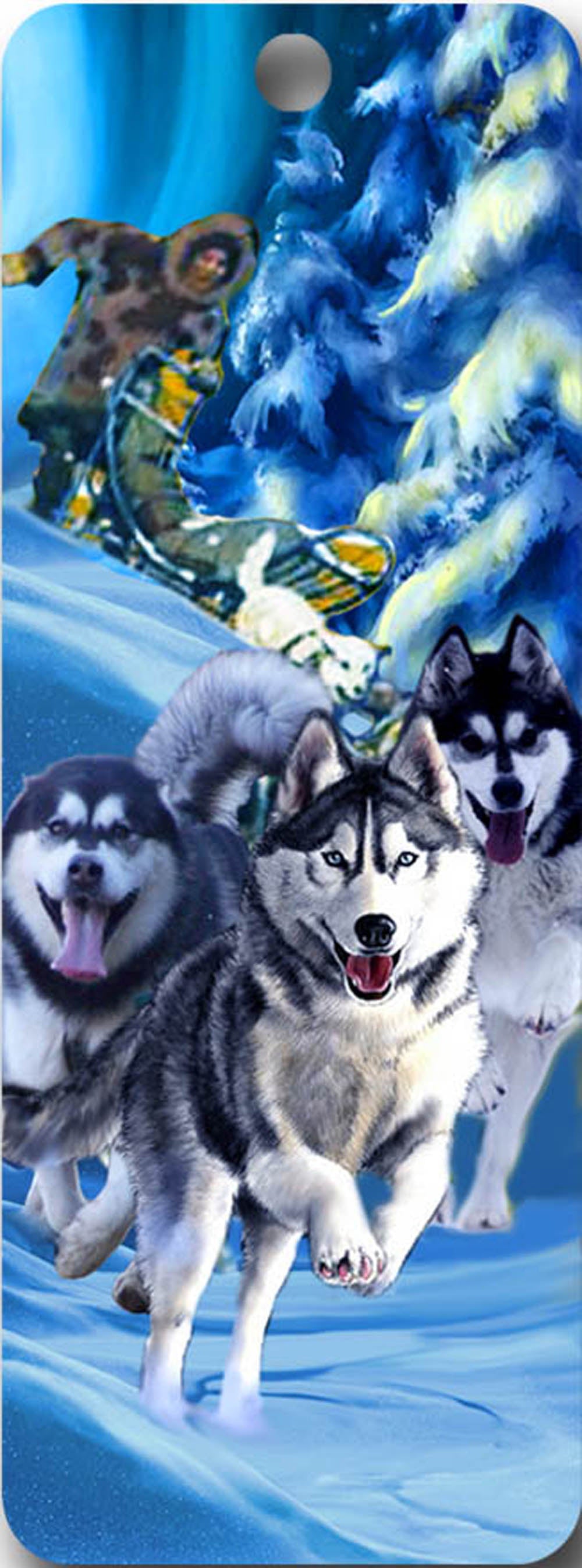 SKU : 16515 - Sled Dogs - 3D Bookmark