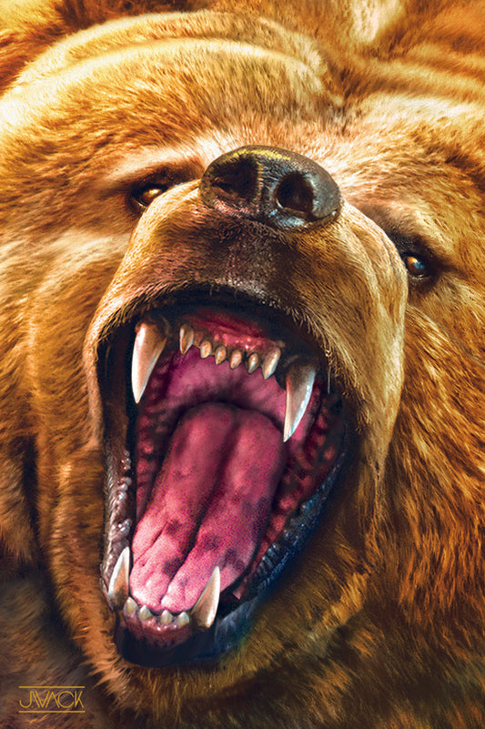 SKU : 20153 - Grizzly Growl - 3D Magnet