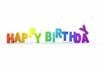 SKU : 20366 - Happy Birthday Letters - Motion Postcard