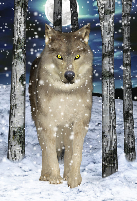 SKU : 20309 - Wolf - 3D Postcard