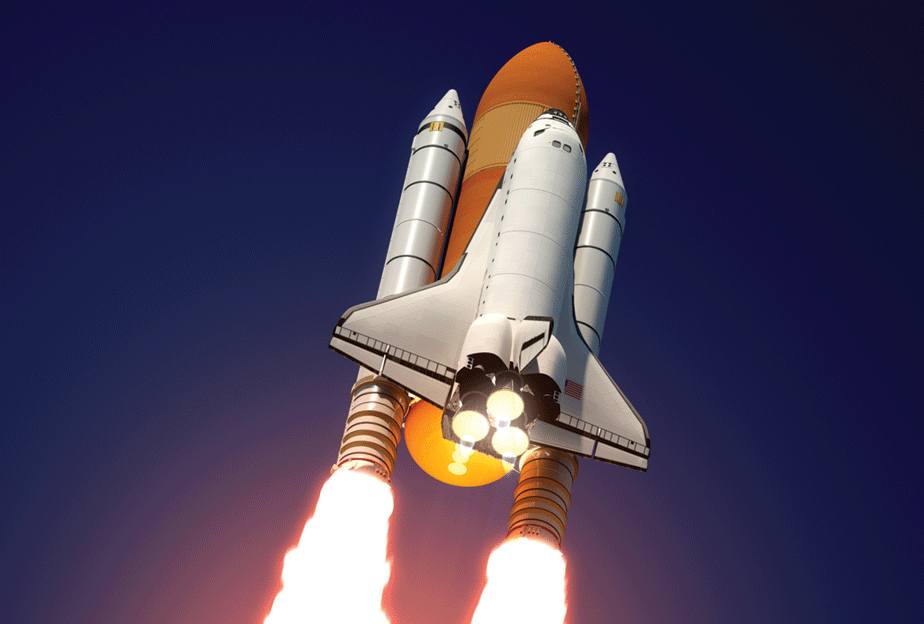 SKU : 20333 - Space Shuttle - Motion Postcard
