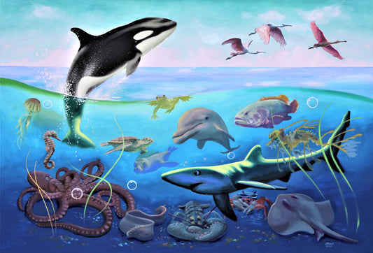 SKU : 20404 - Ocean Life- 3D Postcard