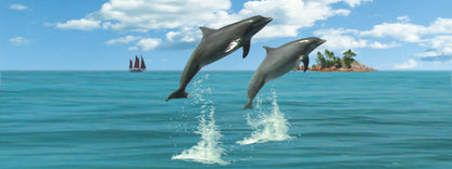 SKU : 810 - Dolphins Jumping - Motion 6" Ruler