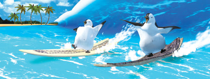 SKU : 823 - Penguins Surfing - Motion Bookmark