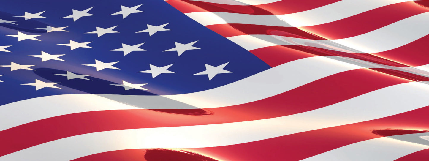 SKU : 842 - USA Flag - Motion 6" Ruler