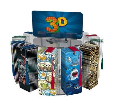 SKU : DISB12SPT - Acrylic Display - 12 peg, 1 tier