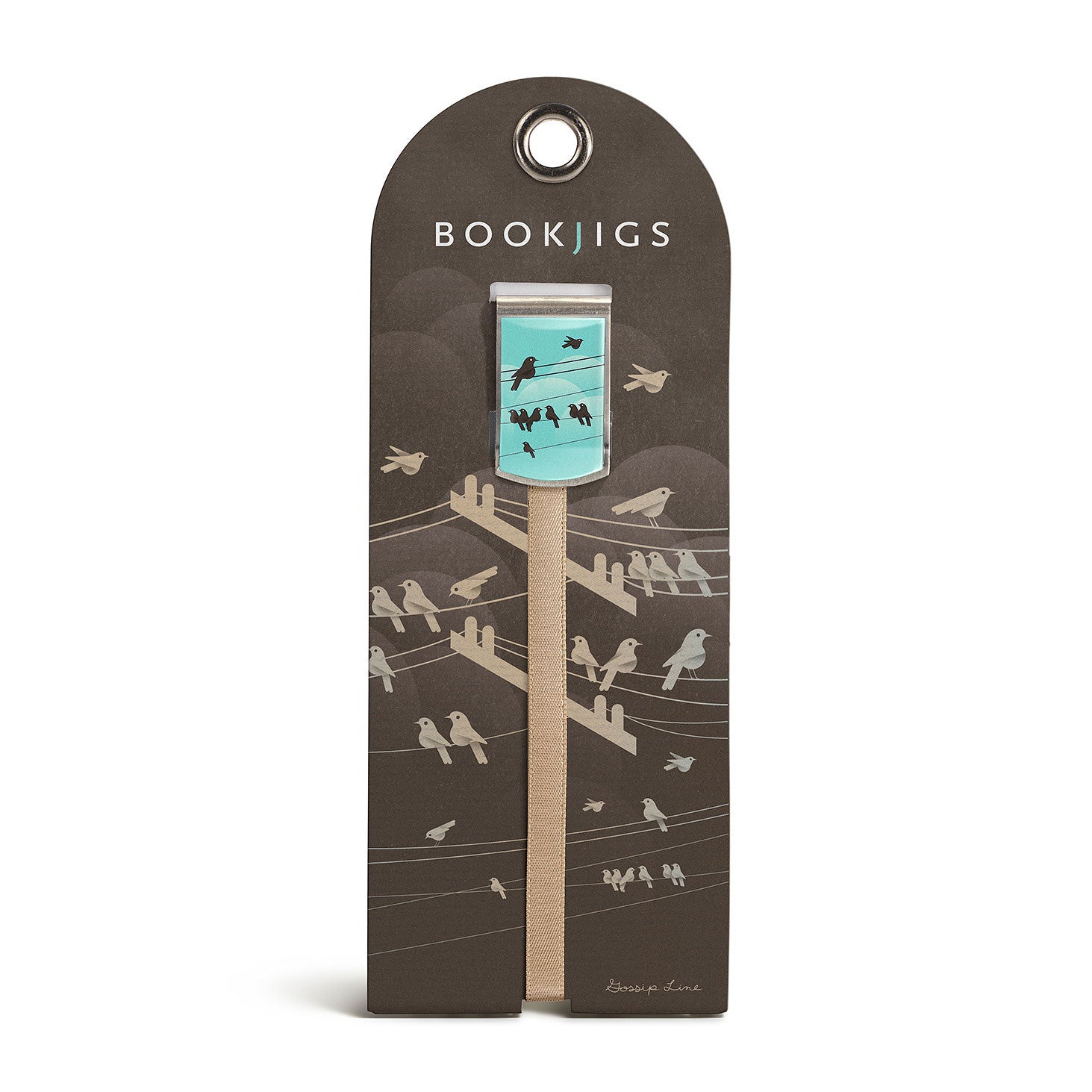 Bookjigs bookmark birds power lines