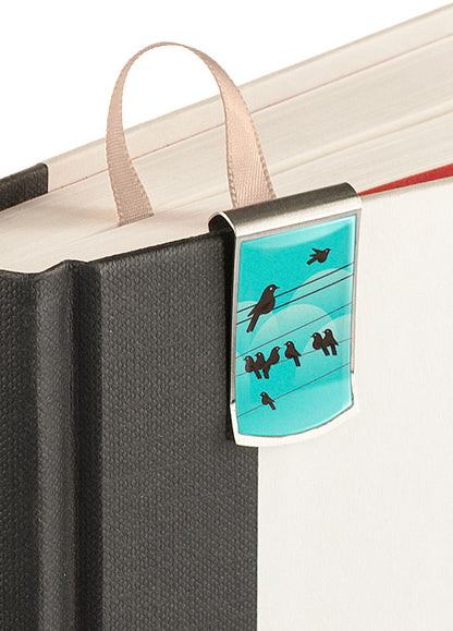 Bird themed Bookmark up Close