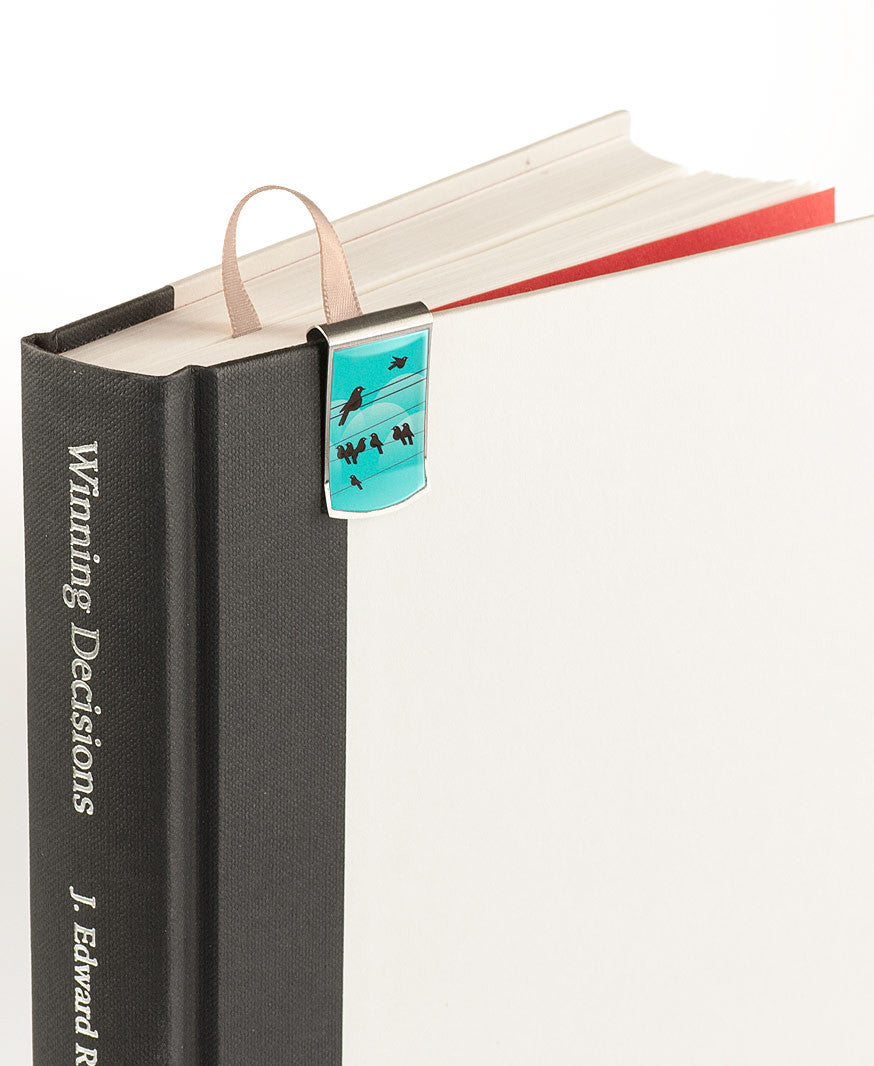 Bird themed Bookmark on book
