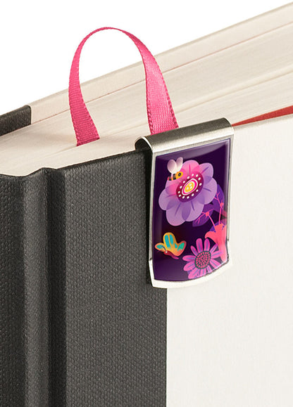 Night Flower Garden Bookmark up close