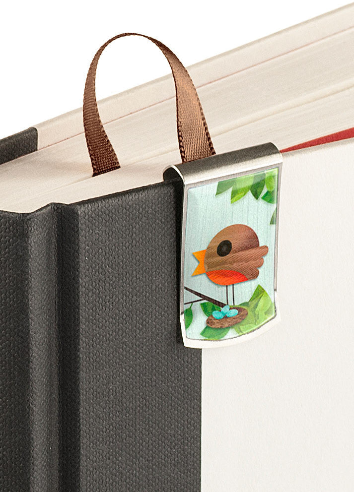 Robin's Nest Bookmark up close